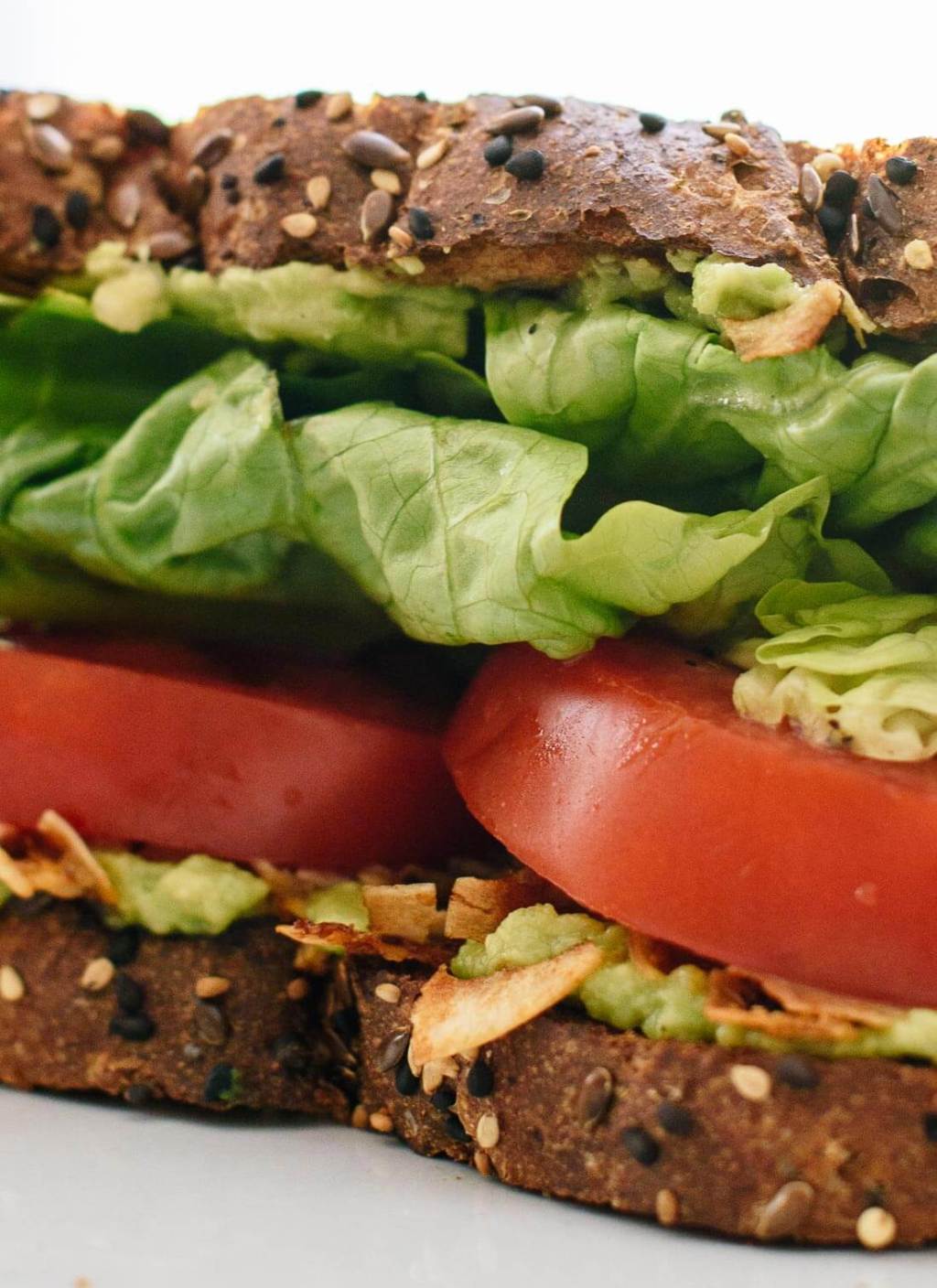 Try this Delicious and Healthy Vegan BLT Sandwich with Tempeh Bacon!